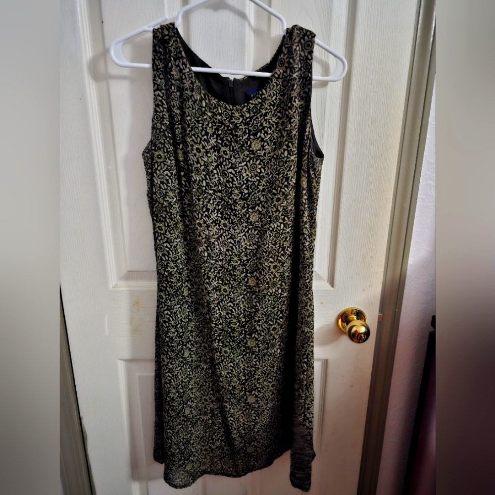 Green Floral Patterned Dress